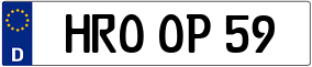 Trailer License Plate